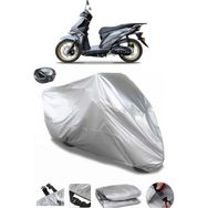Coverplus Yuki Solid 125 Arka Çanta Uyumlu Su Geçirmez Gri Motosiklet Brandası