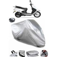 Coverplus Yuki TB100T3E Picasso 100 Arka Çanta Uyumlu Su Geçirmez Gri Motosiklet Branda