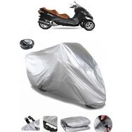 Coverplus Yuki YB250ZKT Optimus Arka Çanta Uyumlu Su Geçirmez Gri Motosiklet Brandası