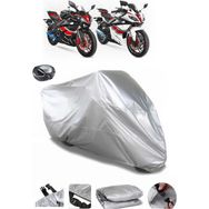 Coverplus Yuki YK250-21 R-Samurai Arka Çanta Uyumlu Su Geçirmez Gri Motosiklet Brandası