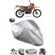 Coverplus Yuki YK250GY-7 izci Arka Çanta Uyumlu Su Geçirmez Gri Motosiklet Brandası