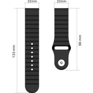 CoverZone Amazfit GTR Dalgalı Quintessential Kabartmalı Sarı Kordon