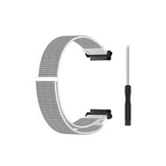 CoverZone Amazfit T-Rex 2 Hasır Örgülü Inpamally Beyaz Kordon