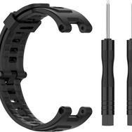 CoverZone Amazfit T-Rex Solitude Spor Profesyonel Silikon Siyah Kordon