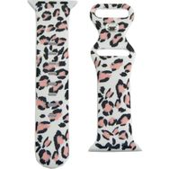 CoverZone Apple Watch 3 42-44 mm Uyumlu Renkli Black Pink Desenli Kayış Kordon