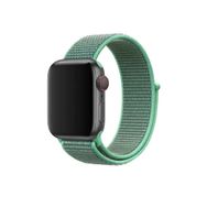 CoverZone Apple Watch 38 mm Bilekli Kumaş Nane Yeşil Kordon