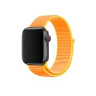CoverZone Apple Watch 38 mm Bilekli Kumaş Turuncu Sarı Kordon