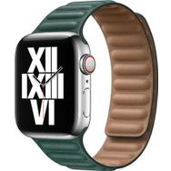 CoverZone Apple Watch 38 mm Koyu Yeşil Segment Deri Kordon