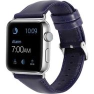 CoverZone Apple Watch 38 mm Lacivert Deri Kordon