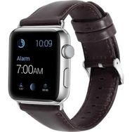 CoverZone Apple Watch 38 mm Siyah Deri Kordon