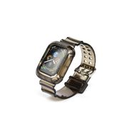 CoverZone Apple Watch 38 mm Siyah Serrated Silikon Kordon