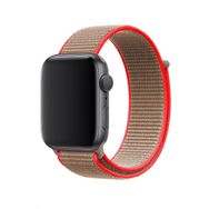 CoverZone Apple Watch 38 mm Uyumlu Neon Kahve Spor Loop Kordon