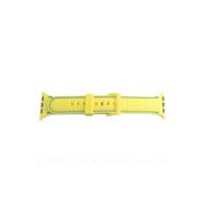 CoverZone Apple Watch 4 Uyumlu Delikli Vlahovic 38-40 mm Dikişli Tokalı Sarı Kordon