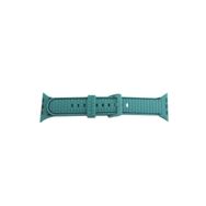 CoverZone Apple Watch 4 Uyumlu Delikli Vlahovic 38-40 mm Dikişli Tokalı Su Yeşili Kordon