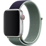 CoverZone Apple Watch 40 mm Bilekli Kumaş Lacivert Yeşil Kordon