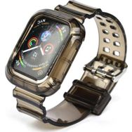 CoverZone Apple Watch 40 mm Serrated Silikon Siyah Kordon