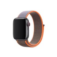 CoverZone Apple Watch 42-44 mm Bilekli Gri Turuncu Fabric Kumaş Kayış Kordon