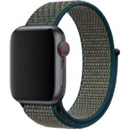 CoverZone Apple Watch 42-44 mm Fabric K15 Bilekli Kumaş Kayış Turuncu Yeşil Kordon