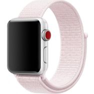 CoverZone Apple Watch 42-44 mm Toz Pembe Fabric Bilekli Kumaş Kayış Kordon