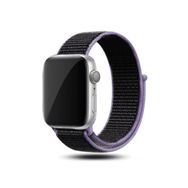 CoverZone Apple Watch 42 mm Bilekli Kumaş Kayış Mor Kordon