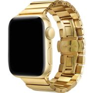 CoverZone Apple Watch 42 mm Metal Arjen Katlamalı Gold Kordon