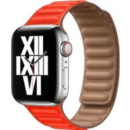CoverZone Apple Watch 42 mm Segment Deri Kırmızı Kordon