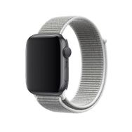 CoverZone Apple Watch 42 mm Uyumlu Beyaz-Gri Spor Loop Kordon