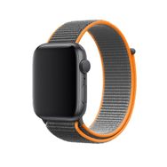 CoverZone Apple Watch 42 mm Uyumlu Kaya Turuncu Spor Loop Kordon