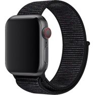 CoverZone Apple Watch 42 mm Uyumlu Kırçıllı Siyah Spor Loop Kordon
