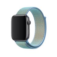 CoverZone Apple Watch 42 mm Uyumlu Mavi-Kantaron Spor Loop Kordon