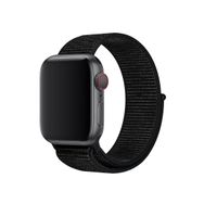 CoverZone Apple Watch 42 mm Uyumlu Siyah Spor Loop Kordon