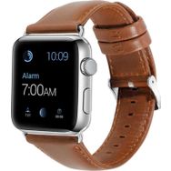 CoverZone Apple Watch 44 mm Kahverengi Deri Kordon