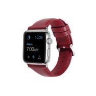CoverZone Apple Watch 44 mm Kırmızı Deri Kordon