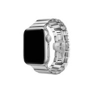 CoverZone Apple Watch 44 mm Metal Arjen Katlamalı Gümüş Kordon