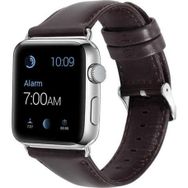 CoverZone Apple Watch 44 mm Siyah Deri Kordon