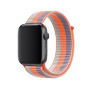 CoverZone Apple Watch 44 mm Uyumlu Nota Turuncu Spor Loop Kordon