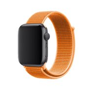 CoverZone Apple Watch 44 mm Uyumlu Turuncu Spor Loop Kordon