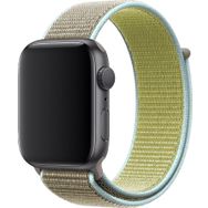 CoverZone Apple Watch 44 mm Uyumlu Yeşil-Kahve Spor Loop Kordon
