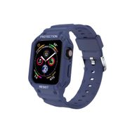 CoverZone Apple Watch 5 38-40 mm Uyumlu Double Protect Gnabry Lacivert Kordon