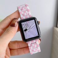 CoverZone Apple Watch 5 38-40 mm Uyumlu Metal Toka Pembe Beyaz Kordon