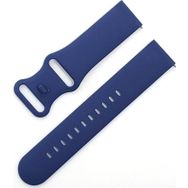 CoverZone Apple Watch 5 38-40 mm Uyumlu Yumuşak Çift Tokalı Termoplastik Mavi Kordon