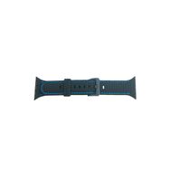 CoverZone Apple Watch 5 42-44 mm Uyumlu Delikli Vlahovic Dikişli Tokalı Siyah Kordon
