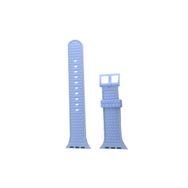 CoverZone Apple Watch 6 Uyumlu Delikli Vlahovic 38-40 mm Dikişli Tokalı Lila Kordon