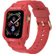 CoverZone Apple Watch 6 Uyumlu Double Protect 38-40 mm Gnabry Antishok Kırmızı Kordon