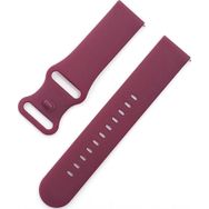 CoverZone Apple Watch 7 Uyumlu Kayış Yumuşak Çift Tokalı 45 mm Termoplastik Mor Kordon