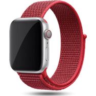 CoverZone Apple Watch New Red 44 mm Bilekli Kumaş Kordon