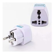 CoverZone ES-5148 Amerikan ve Ingiliz Fişi Dönüştürücü Beyaz Adaptör