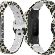 CoverZone Galaxy Fit 2 SM-R220 Uyumlu Leopar Renkli Desenli Alvarez Spor Kordon Kayış