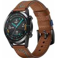 CoverZone Galaxy Gear S3 Kahverengi Deri Kordon