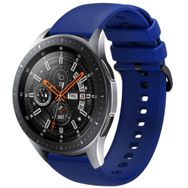 CoverZone Galaxy Gear S3 Termoplastik Perforated Lacivert Kordon